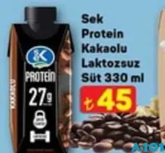 SEK PROTEİN KAKAOLU LAKTOZSUZ SÜT 330 ML